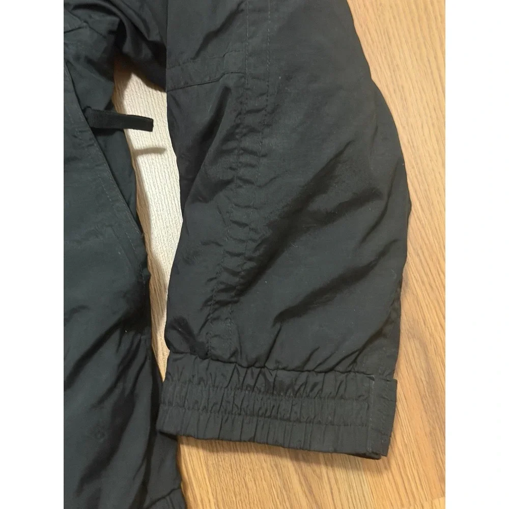 CB Sports Ski Jacket Mens Large Black Blue Zip Out Fleece Liner